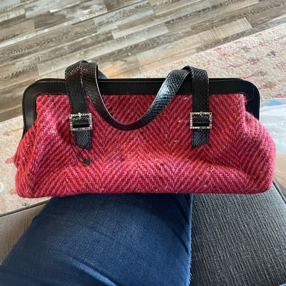 Kate Spade Pink and Black Satchel